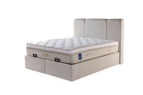 LUNA TOTE BAZA BAŞLIK YATAK SETİ, KREM, 160X200