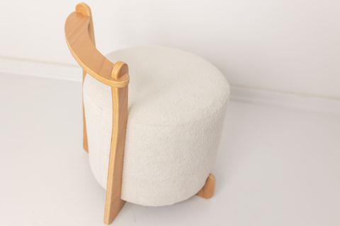 NATUREL AHŞAP PUF