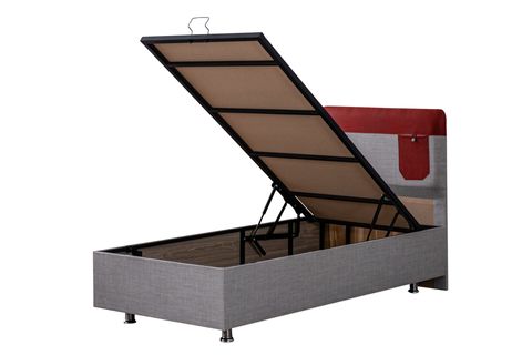 HAPPY BAZA BAŞLIK VE ORTHOSOFT YATAK SETİ, KIRMIZI, 90X200