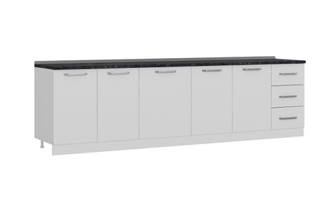 MİNAR 295 CM MUTFAK DOLABI BEYAZ 295-B1-ALT MODÜL