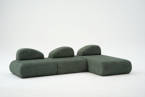 LİVA KÖŞE KOLTUK, XL SEHPALI, YEŞİL