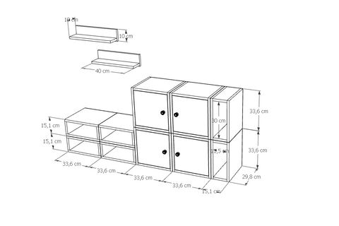 BK ÇOK AMAÇLI DOLAP, 4 KAPAKLI, MST