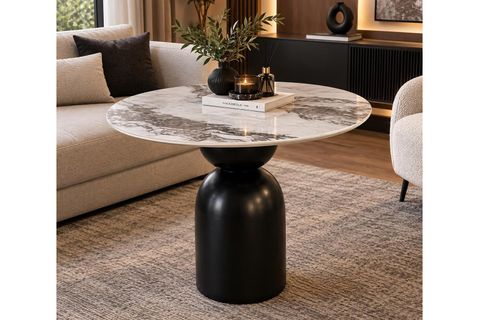 BONE SERAMİK YEMEK MASASI, 100 CM