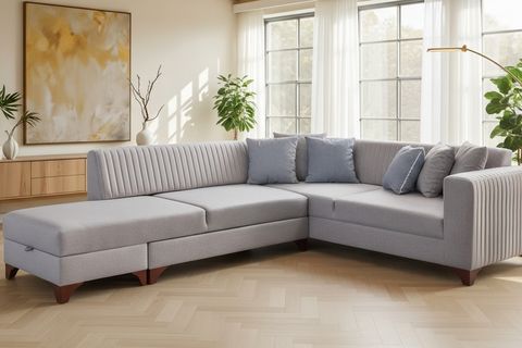 BERLİN KÖŞE KOLTUK, KREM, SAĞ KÖŞE