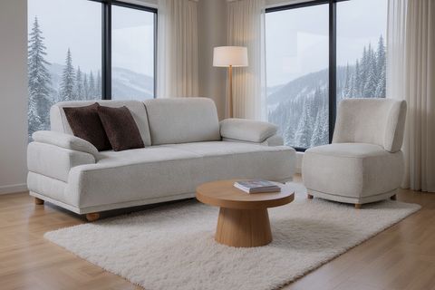 MİLAS KOLTUK TAKIMI, KREM