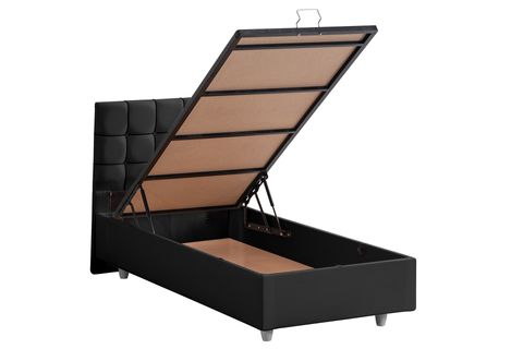 TAVİRA BAZA BAŞLIK VE LETTO YATAK SETİ, ANTRASİT, 100X200