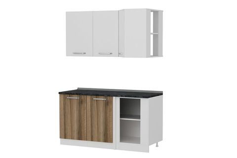 MİNAR 155CM KÖŞE MUTFAK DOLABI BEYAZ DORE K155D1