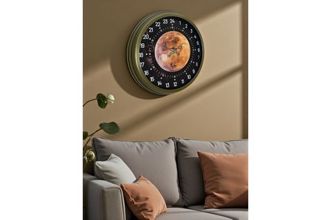 ESKİTME METAL 24 SAAT GÖSTERGELİ ÖZEL TASARIM DUVAR SAATİ 40 CM