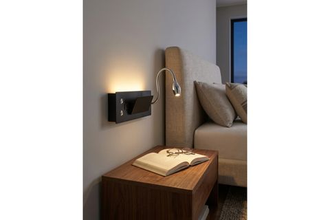 FLEXİLUME 360° DÖNEBİLEN, USB ŞARJLI LED OKUMA LAMBASI, SİYAH