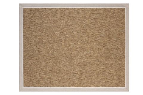 ÇİFT BORDÜRLÜ HASIR DOKULU SİSAL SALON MAKİNE HALISI, KAHVE, 100X500, 665, KREM BEJ