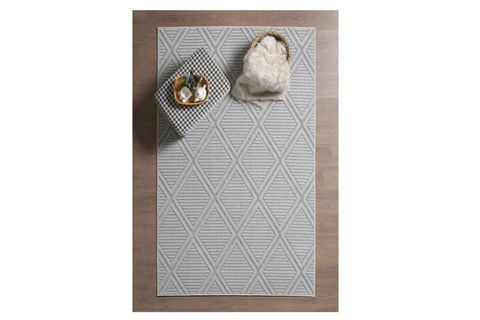 SOHO İSKADİNAV DOKUMA BUKLELİ MAKİNE HALISI, GRİ, 1097, 60X110
