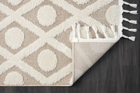 VONNO HOME UŞAK SHAGGY HALI GT05A, KREM, 80X150