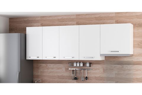 MİNAR 230 CM MUTFAK DOLABI BEYAZ 230-B7-ÜST MODÜL