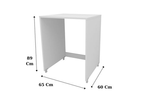 ARİN SOLO ÇAMAŞIR MAKİNESİ DOLABI, MAT BEYAZ, 89X65 CM