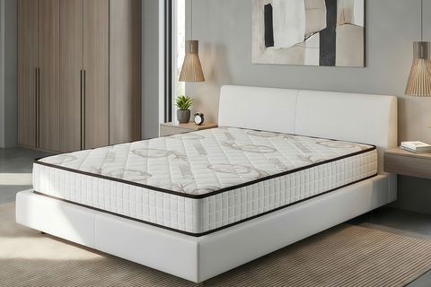 MUBAH EKSTRA BAMBOO YAYLI TEK KİŞİLİK YATAK, 90X190