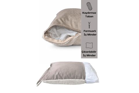 DREAMY NEST BED, K.KREM KREM, XL BEDEN, 75X95X22 CM