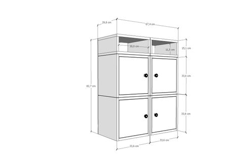 YUSUF KOMODİN, 4 KAPAKLI, NRG-KMD-1010