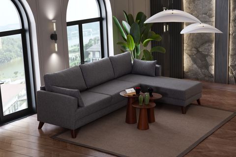 GLORİA KÖŞE KOLTUK, GRİ, SAĞ KÖŞE