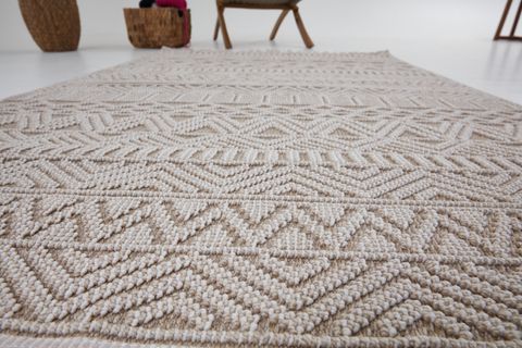 4K INFİNİTY COLLECTİON MODERN MAKİNE HALISI 14, BEİGE, 160X230 CM