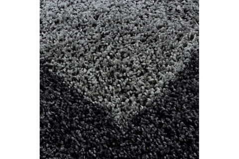 SHAGGY HALI, YUVARLAK, GRİ TONLARI, 200X200