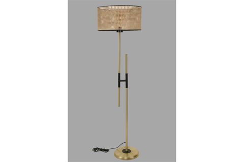 FELİX ESKİTME LAMBADER SİLİNDİR RATTAN ABAJURLU