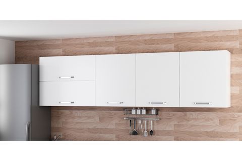 MİNAR 270 CM MUTFAK DOLABI BEYAZ 270-B1-ÜST MODÜL