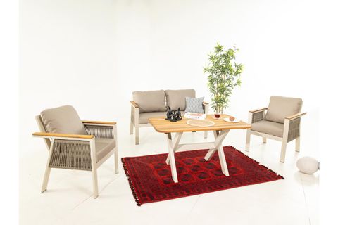 CAPELLA İKİLİ BAHÇE OTURMA GRUBU, KREM