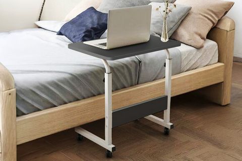 YÜKSEKLİK AYARLI LAPTOP SEHPASI, ANTRASİT BEYAZ, 60X40