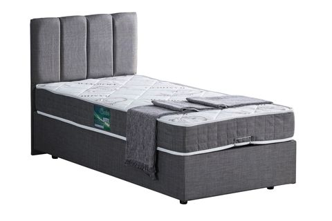 GABBA BAZA BAŞLIK VE PLUS YATAK SETİ, GRİ, 150X200