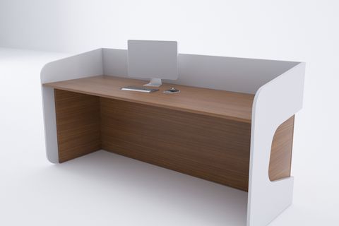 BANKO 1 100 CM CEVİZ BEYAZ