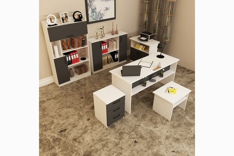 KALENDER DEKOR MERKÜR-1-2-3-4-5-6-MRK14 OFİS BÜRO SEKRETER MASASI TAKIMI
