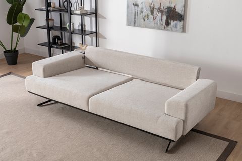 KAMIN NEW ŞÖNİL KOLTUK TAKIMI, GRİ EKRU