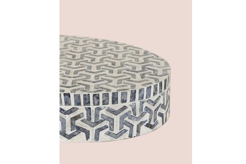 THE MİA SEDEF YUVARLAK KUTU 40X30X8 CM TLC0089