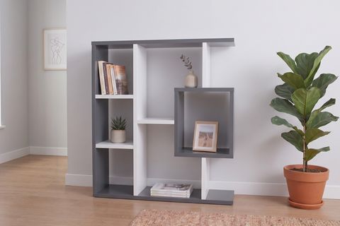 ENDA HOME YEGANE ÇİFT KULLANIMLI DUVAR RAFI BEYAZ-ANTRASİT