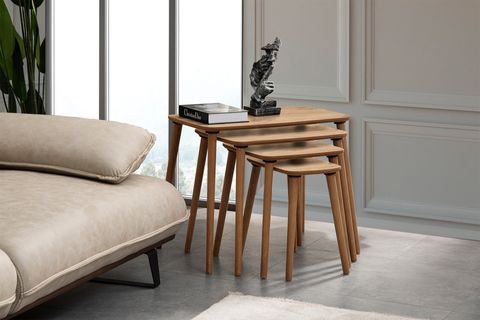 LUCİ ZİGON SEHPA, DÖRTLÜ, MEŞE