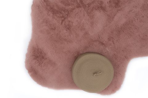 TAVŞAN POST KESİM MODERN MAKİNE HALISI, PUDRA, 120X180