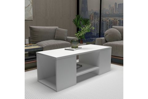 ARNETTİ SARTOS ZİGONLU ORTA SEHPA, BEYAZ