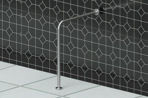 DUXX ENGELLİ TUTUNMA BARI L TİP KLOZET YANI 75X75 SABİT