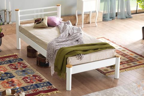 KAPPİS S METAL KARYOLA, BEYAZ, 90X190