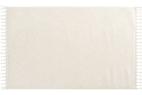 EKO HALI URBAN URB 01 KREM ETNİK HAV TOZ VERMEZ YUMUŞAK KESME YOLLUK HALI 120X250