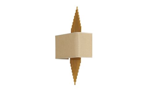 HANDE DİKDÖRTGEN APLİK, GOLD AÇIK HASIR