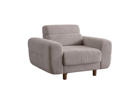 SİMİ TEKLİ KOLTUK, KÜL GRİ, 120 CM