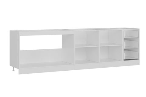 MİNAR 285 CM MUTFAK DOLABI BEYAZ ANTRASİT 285-A2-ALT MODÜL