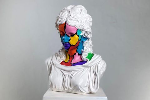 HERA WHITE ZOMBIE POP ART DEKORATİF ROMA YUNAN HEYKELLERİ