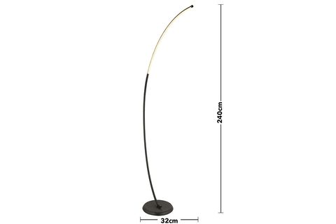 APLİQA VİSELLİA LEDLİ METAL LAMBADER, SİYAH
