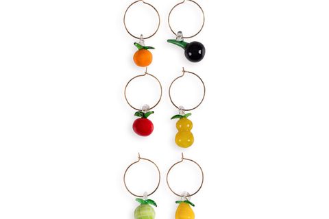 THE MİA FİGÜRLÜ WİNE CHARM SETİ  6 LI