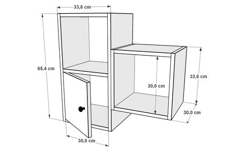 AYDIN KİTAPLIKLI RAF, DVR-1046-Ç