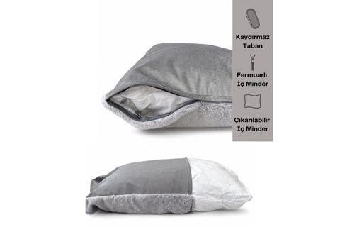 DREAMY NEST BED, K.GRİ GRİ, XL BEDEN, 75X95X22 CM