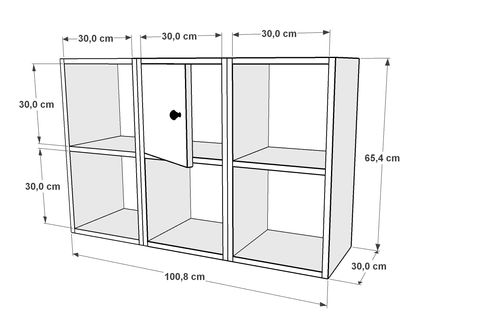 AYDIN KİTAPLIKLI RAF, DVR-1061-Ç