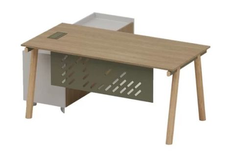 PİWORK YÖNETİCİ ETAJERLİ OFİS MASA, 200 CM